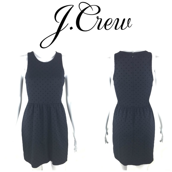 J. Crew Dresses & Skirts - *LOWEST* J Crew Blue Polka Dot Ponte Dress Sz XXS